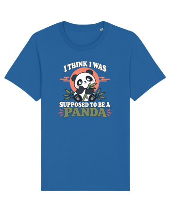 Funny Panda Lover Cute Bamboos Animal Humor Pandas Pun Royal Blue