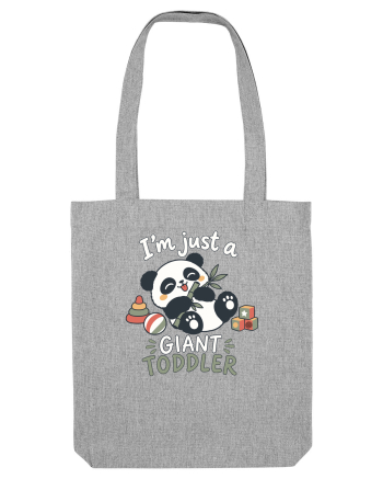 Funny Panda Toddler Humor Cute Pandas Lover Animals Pun Heather Grey