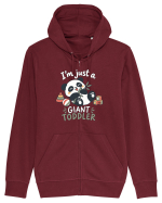 Funny Panda Toddler Humor Cute Pandas Lover Animals Pun Hanorac cu fermoar Unisex Connector