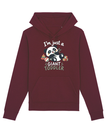 Funny Panda Toddler Humor Cute Pandas Lover Animals Pun Burgundy