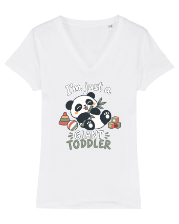 Funny Panda Toddler Humor Cute Pandas Lover Animals Pun White