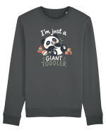 Funny Panda Toddler Humor Cute Pandas Lover Animals Pun Bluză mânecă lungă Unisex Rise