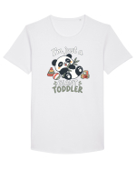 Funny Panda Toddler Humor Cute Pandas Lover Animals Pun Tricou mânecă scurtă guler larg Bărbat Skater