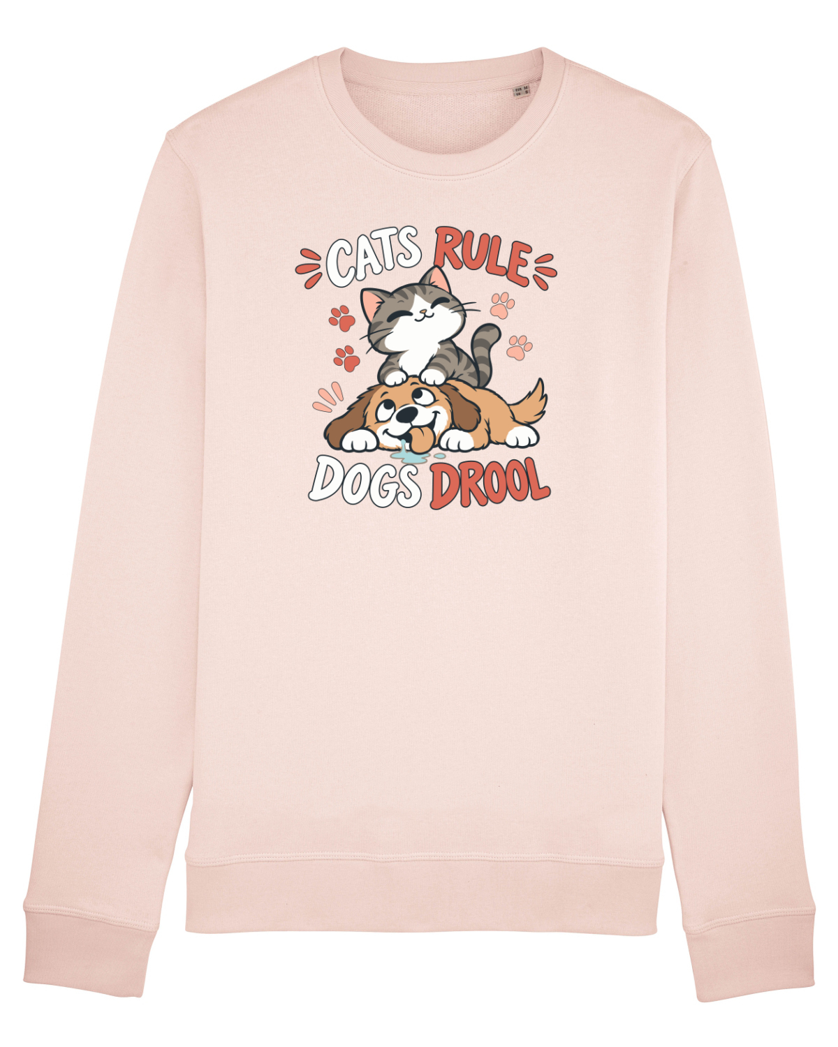 Bluză mânecă lungă Unisex Rise Candy Pink