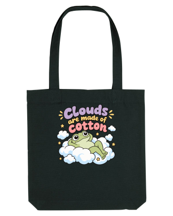 Cute Frog Lover Cloud Humor Kawaii Frogs Nature Animals Black