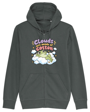 Cute Frog Lover Cloud Humor Kawaii Frogs Nature Animals Anthracite