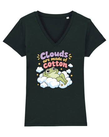 Cute Frog Lover Cloud Humor Kawaii Frogs Nature Animals Black