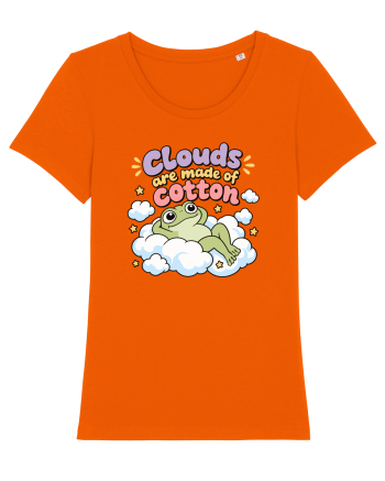 Cute Frog Lover Cloud Humor Kawaii Frogs Nature Animals Bright Orange