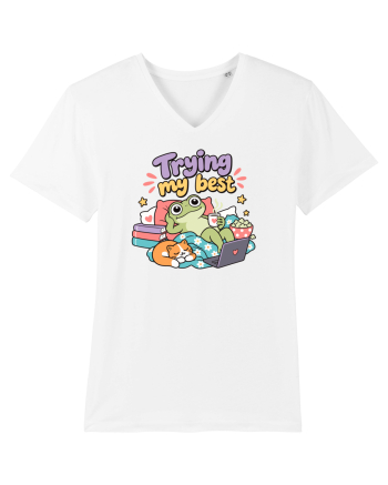 Funny Frog Procrastination Humor Relaxing Frogs Lover Lazy White