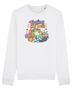 Funny Frog Procrastination Humor Relaxing Frogs Lover Lazy Bluză mânecă lungă Unisex Rise