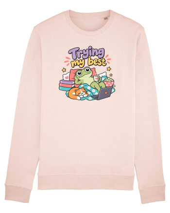 Funny Frog Procrastination Humor Relaxing Frogs Lover Lazy Candy Pink