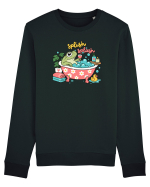 Funny Frog Relaxation Spa Bath Humor Relaxing Frogs Lover Bluză mânecă lungă Unisex Rise