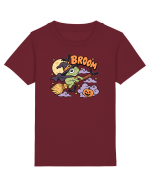Funny Halloween Frog Witch Broomstick Pumpkin Bat Cute Broom Tricou mânecă scurtă  Copii Mini Creator