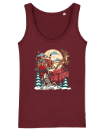 Funny Christmas Skeleton Santa Sleigh Reindeer Present Snatch Maiou Damă Dreamer