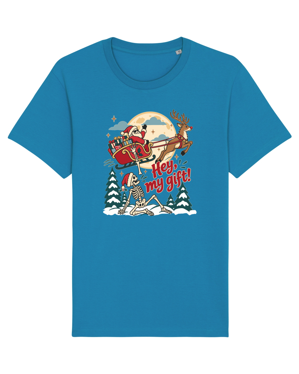 Tricou mânecă scurtă Unisex Rocker Azur