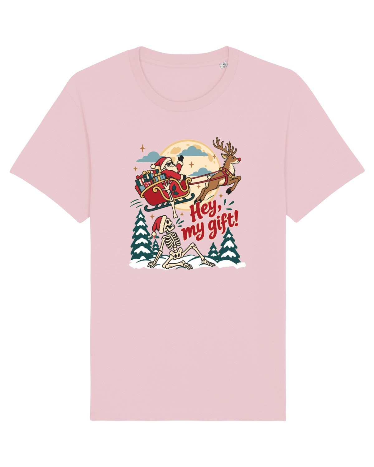 Tricou mânecă scurtă Unisex Rocker Cotton Pink