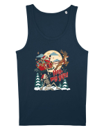 Funny Christmas Skeleton Santa Sleigh Reindeer Present Snatch Maiou Bărbat Runs