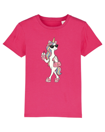 Stylish Unicorn with Sunglasses and Rainbow Hair Pretty Cute Raspberry