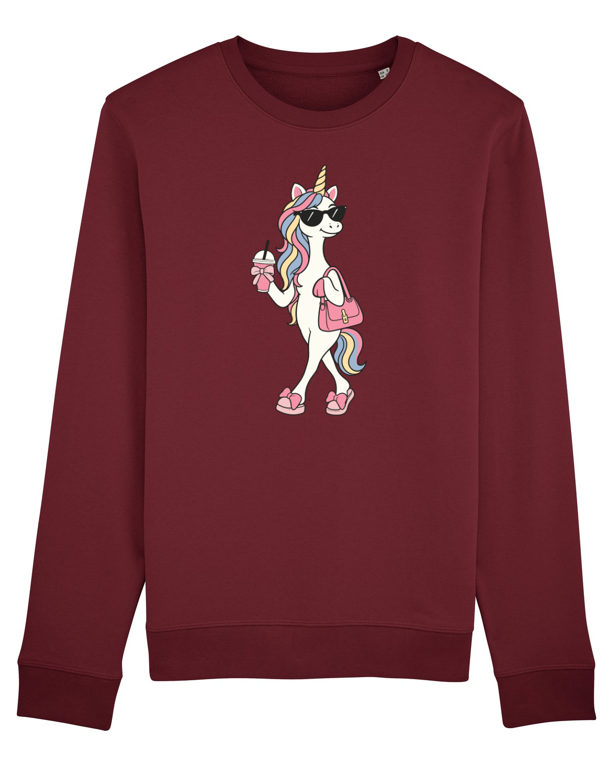 Bluză mânecă lungă Unisex Rise Burgundy