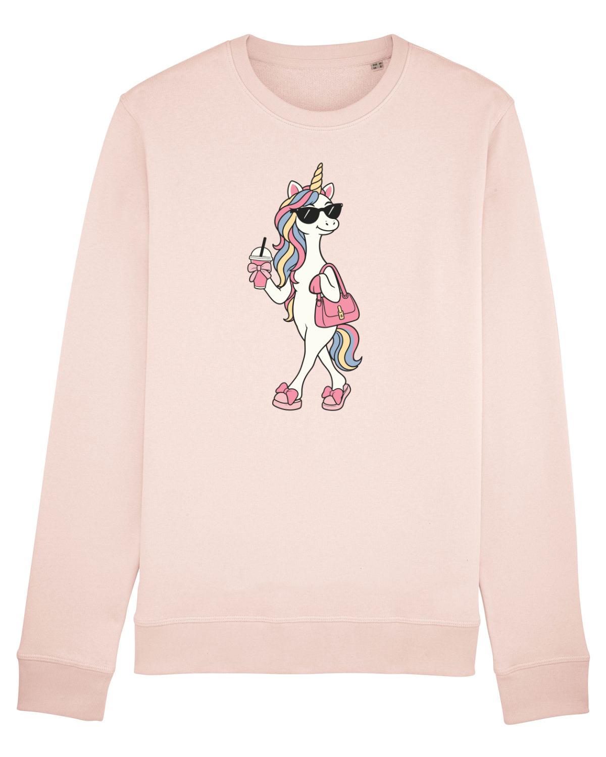 Bluză mânecă lungă Unisex Rise Candy Pink