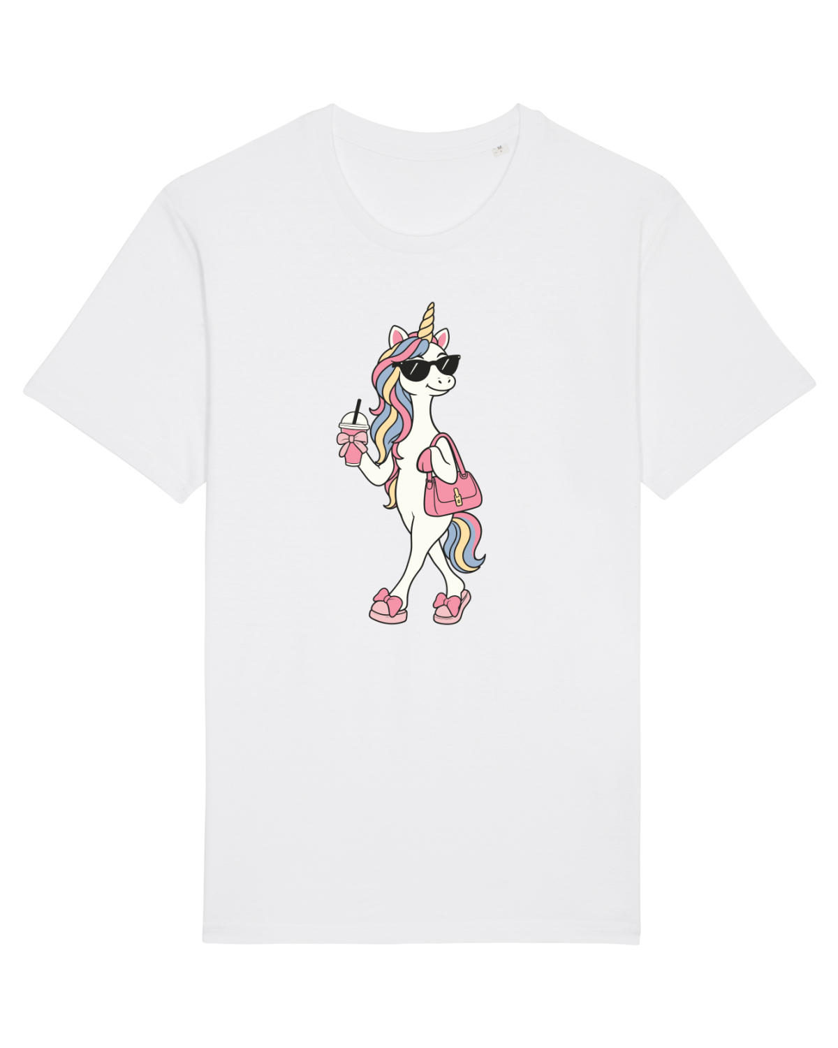 Tricou mânecă scurtă Unisex Rocker White