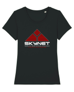 SKYNET Neural Net-Based Artificial Intelligence Tricou mânecă scurtă guler larg fitted Damă Expresser