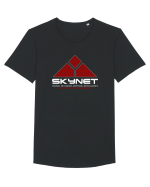SKYNET Neural Net-Based Artificial Intelligence Tricou mânecă scurtă guler larg Bărbat Skater