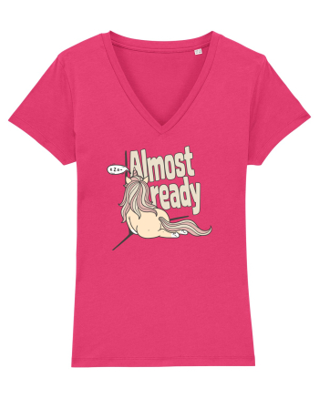 Funny Lazy Unicorn Almost Ready Tired Morning Sarcastic Joke Raspberry