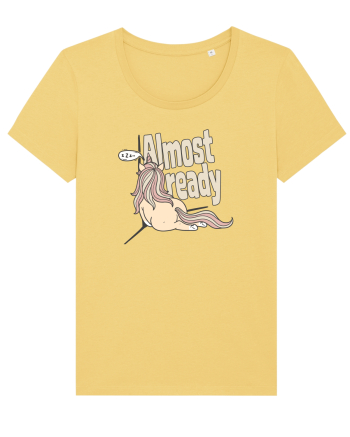 Funny Lazy Unicorn Almost Ready Tired Morning Sarcastic Joke Jojoba
