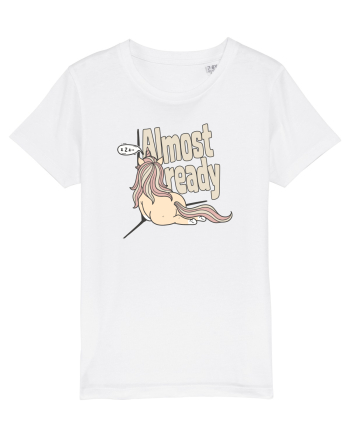 Funny Lazy Unicorn Almost Ready Tired Morning Sarcastic Joke White