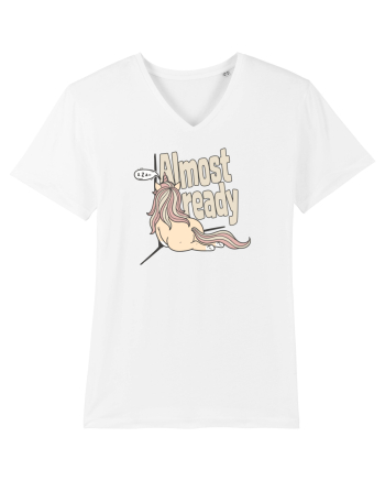 Funny Lazy Unicorn Almost Ready Tired Morning Sarcastic Joke White