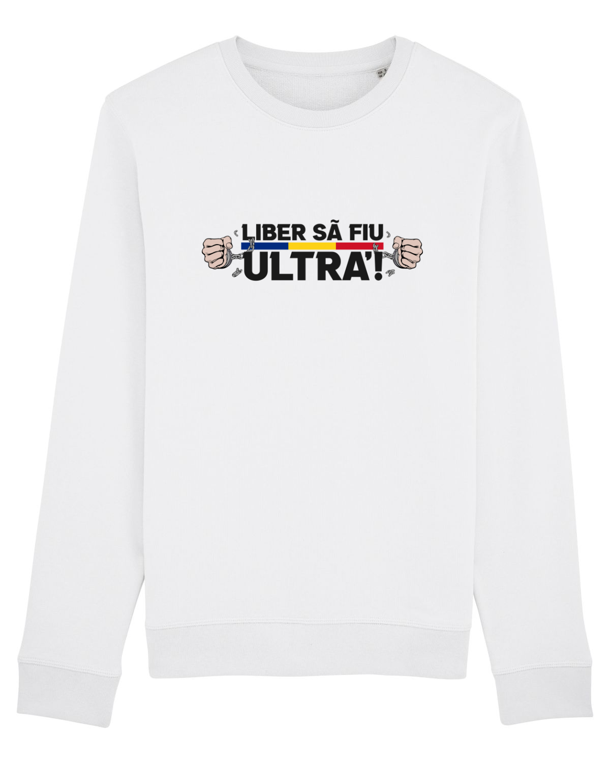 Bluză mânecă lungă Unisex Rise White
