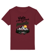Viața este mai frumoasă la munte Tricou mânecă scurtă  Copii Mini Creator