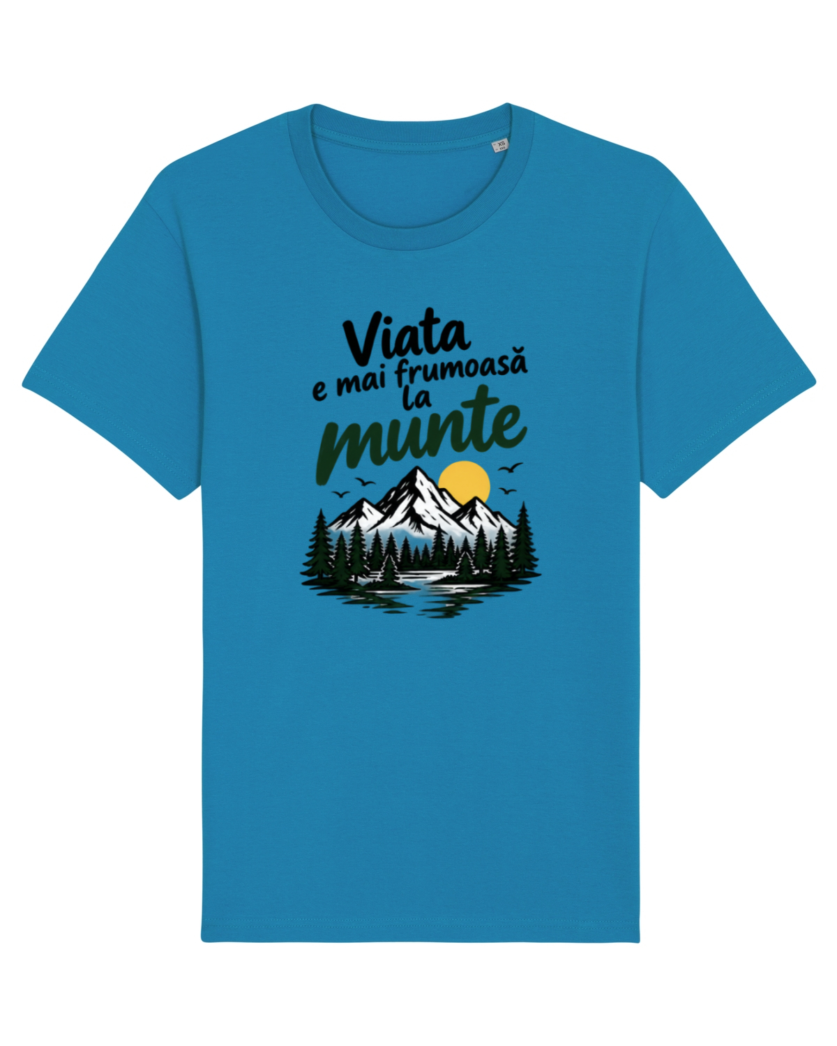 Tricou mânecă scurtă Unisex Rocker Azur