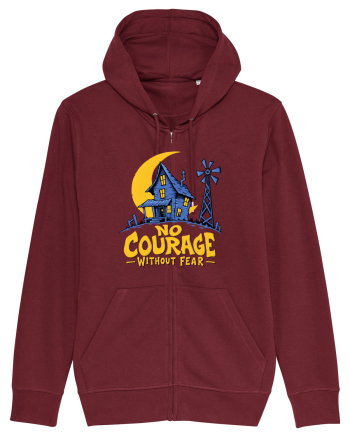 NO COURAGE WITHOUT FEAR Burgundy