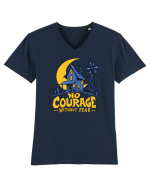 NO COURAGE WITHOUT FEAR Tricou mânecă scurtă guler V Bărbat Presenter