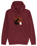 Halloween Friends Hanorac cu fermoar Unisex Connector