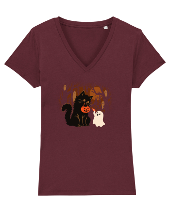 Halloween Friends Burgundy