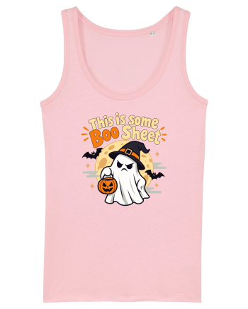 Upset Ghost Boo Sheet Halloween Witch-Hat Jack-O-Lantern Cotton Pink