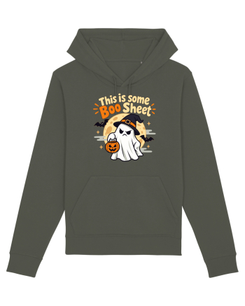 Upset Ghost Boo Sheet Halloween Witch-Hat Jack-O-Lantern Khaki