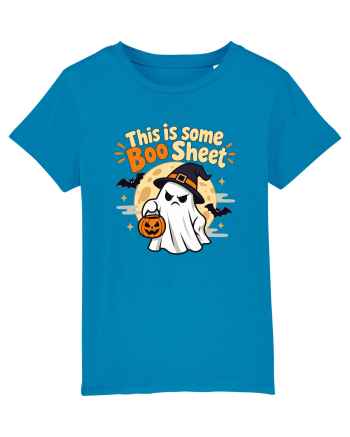 Upset Ghost Boo Sheet Halloween Witch-Hat Jack-O-Lantern Azur