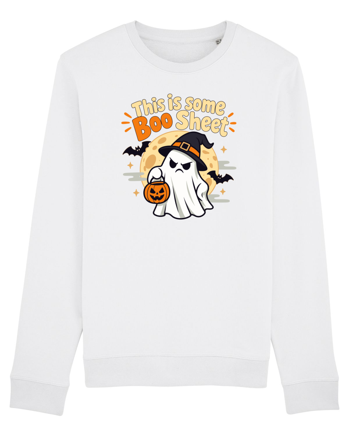 Bluză mânecă lungă Unisex Rise White