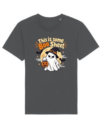 Upset Ghost Boo Sheet Halloween Witch-Hat Jack-O-Lantern Anthracite