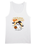 Upset Ghost Boo Sheet Halloween Witch-Hat Jack-O-Lantern Maiou Bărbat Runs