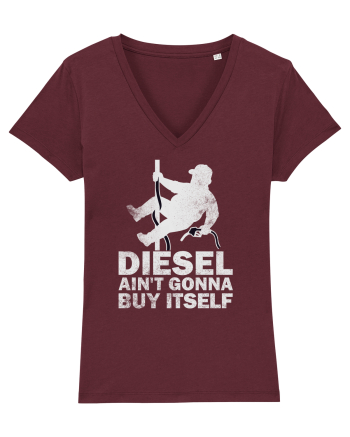 Funny Trucker Humor Long Haul Drivers Blue Collar Roads Life Burgundy