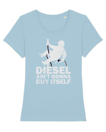 Funny Trucker Humor Long Haul Drivers Blue Collar Roads Life Sky Blue