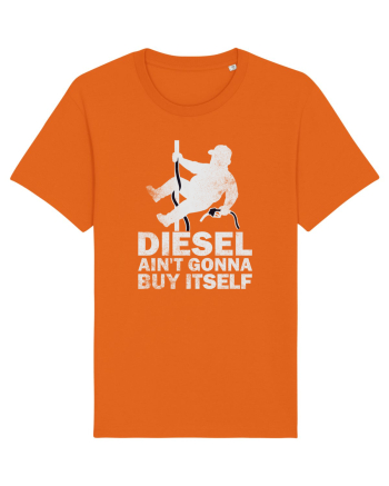Funny Trucker Humor Long Haul Drivers Blue Collar Roads Life Bright Orange