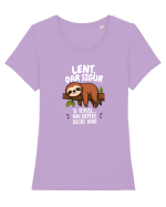 Lent ,dar sigur și totuși...mai rapid decât unii Tricou mânecă scurtă guler larg fitted Damă Expresser