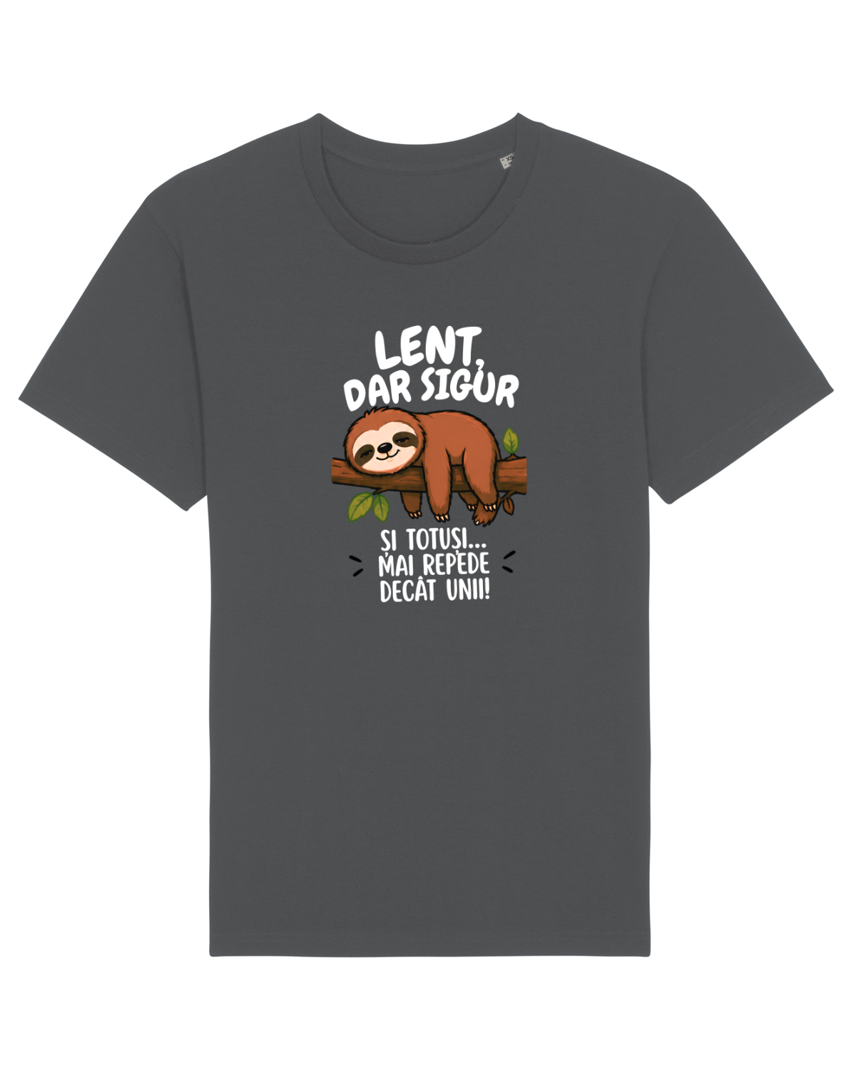 Tricou mânecă scurtă Unisex Rocker Anthracite