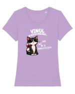 Vinul nu rezolvă problemele ... Dar nici nu le înrăutățește. Tricou mânecă scurtă guler larg fitted Damă Expresser